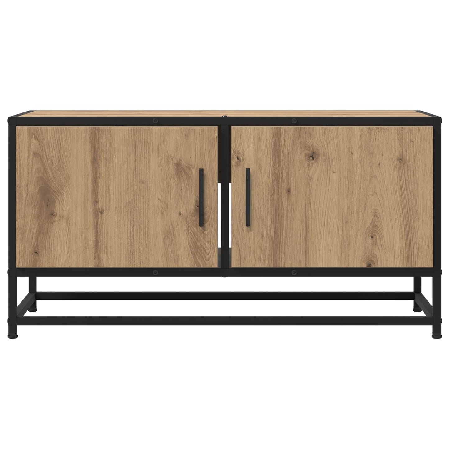 TV-kast 80 x 34,5 x 40 cm Artisanaal eiken Bewerkt hout