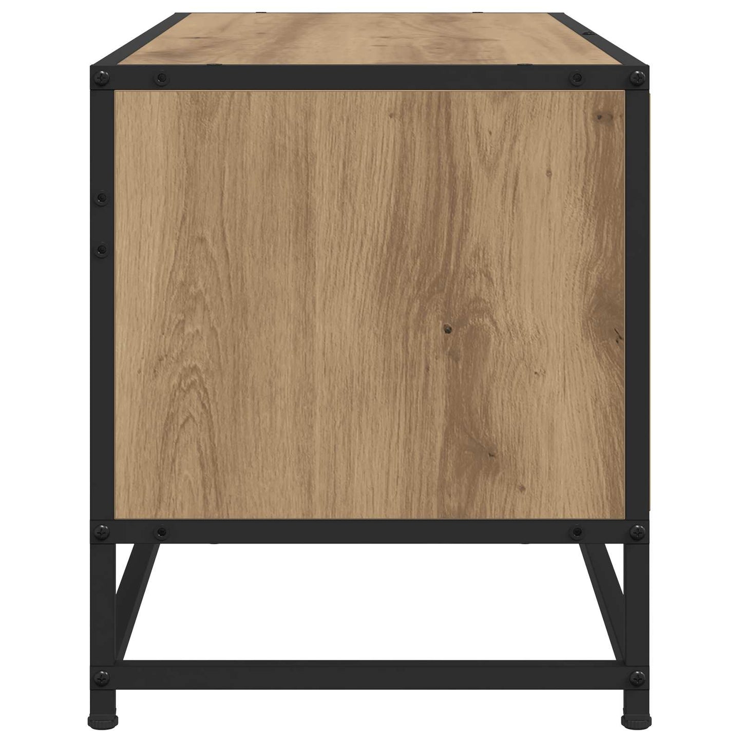 TV-kast 80 x 34,5 x 40 cm Artisanaal eiken Bewerkt hout