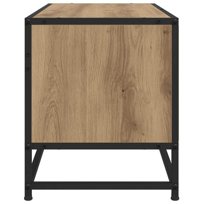 TV-kast 80 x 34,5 x 40 cm Artisanaal eiken Bewerkt hout