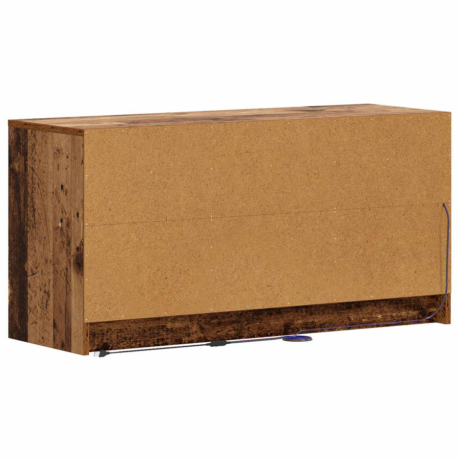 TV-kast 100 x 34 x 50 cm Oud hout Bewerkt hout