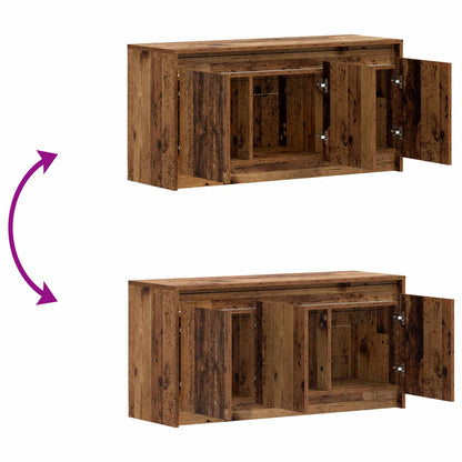 TV-kast 100 x 34 x 50 cm Oud hout Bewerkt hout