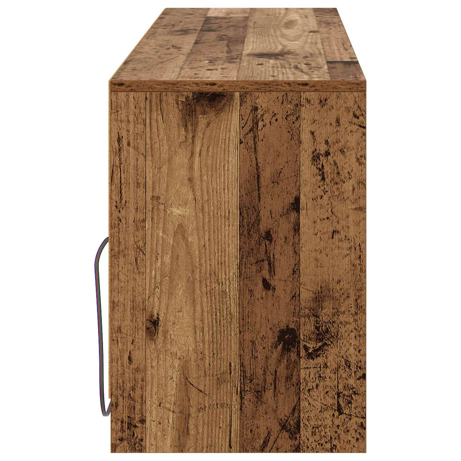 TV-kast 100 x 34 x 50 cm Oud hout Bewerkt hout