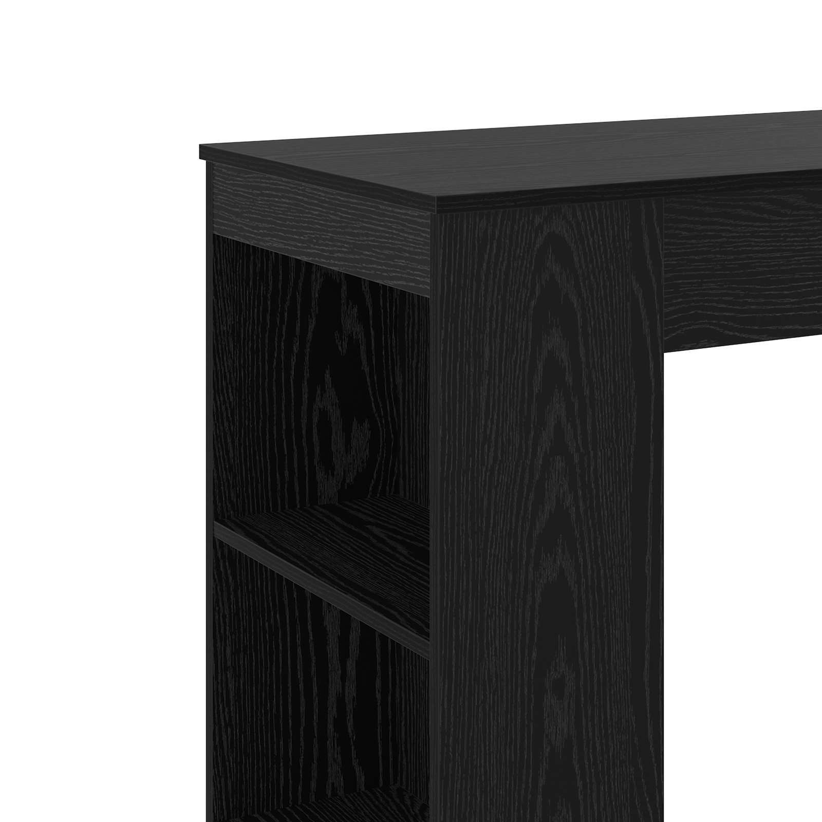 Bartafel 95 x 47 x 103,5 cm Bewerkt hout Zwart eiken