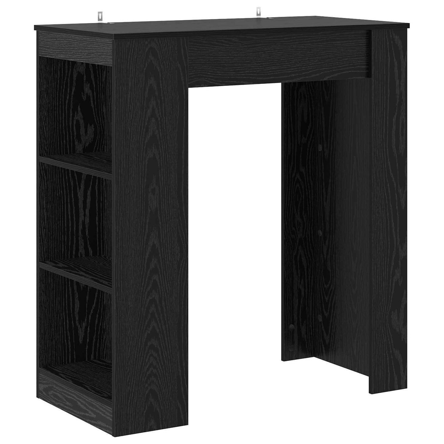 Bartafel 95 x 47 x 103,5 cm Bewerkt hout Zwart eiken