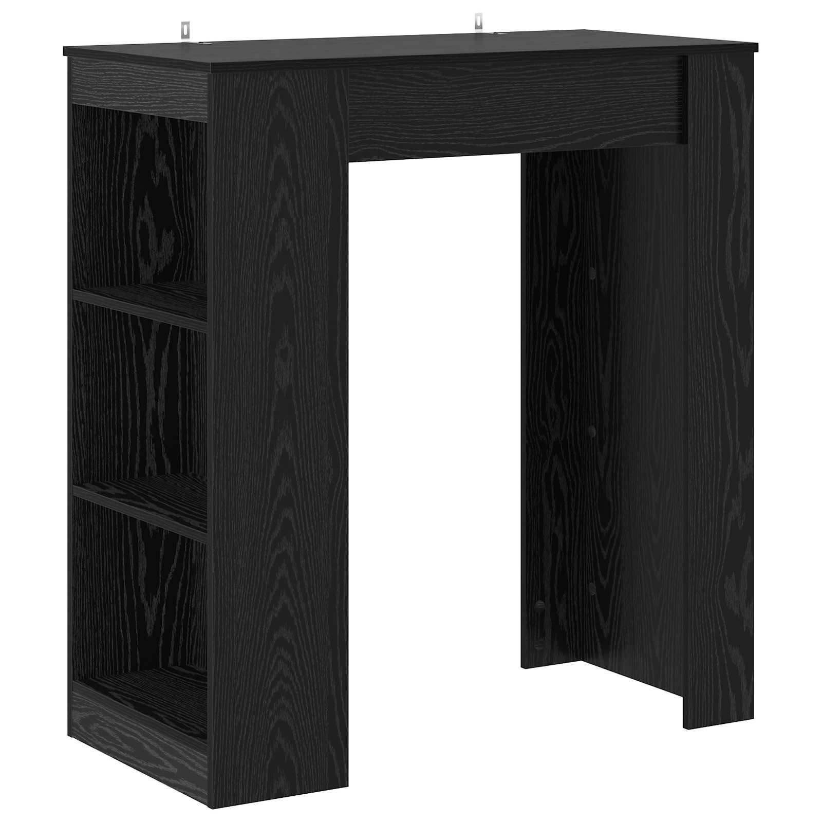 Bartafel 95 x 47 x 103,5 cm Bewerkt hout Zwart eiken