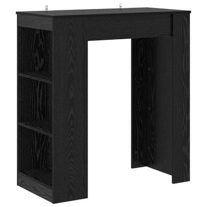Bartafel 95 x 47 x 103,5 cm Bewerkt hout Zwart eiken