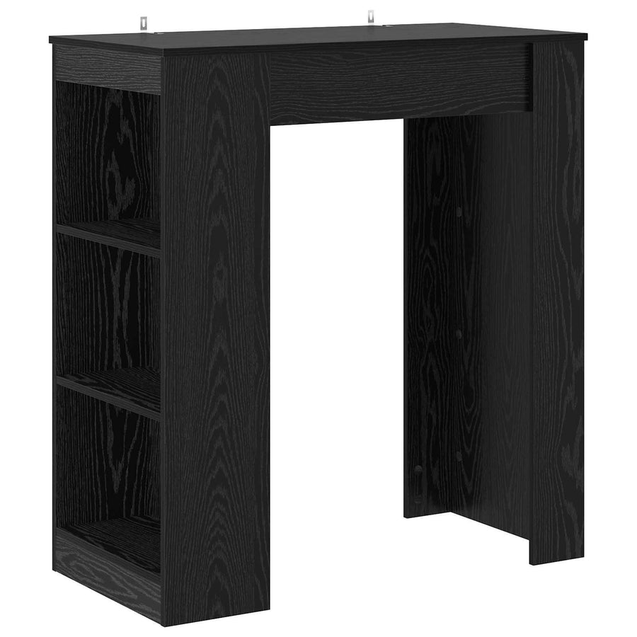 Bartafel 95 x 47 x 103,5 cm Bewerkt hout Zwart eiken