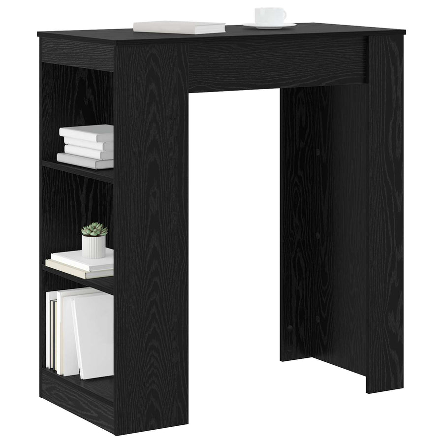 Bartafel 95 x 47 x 103,5 cm Bewerkt hout Zwart eiken