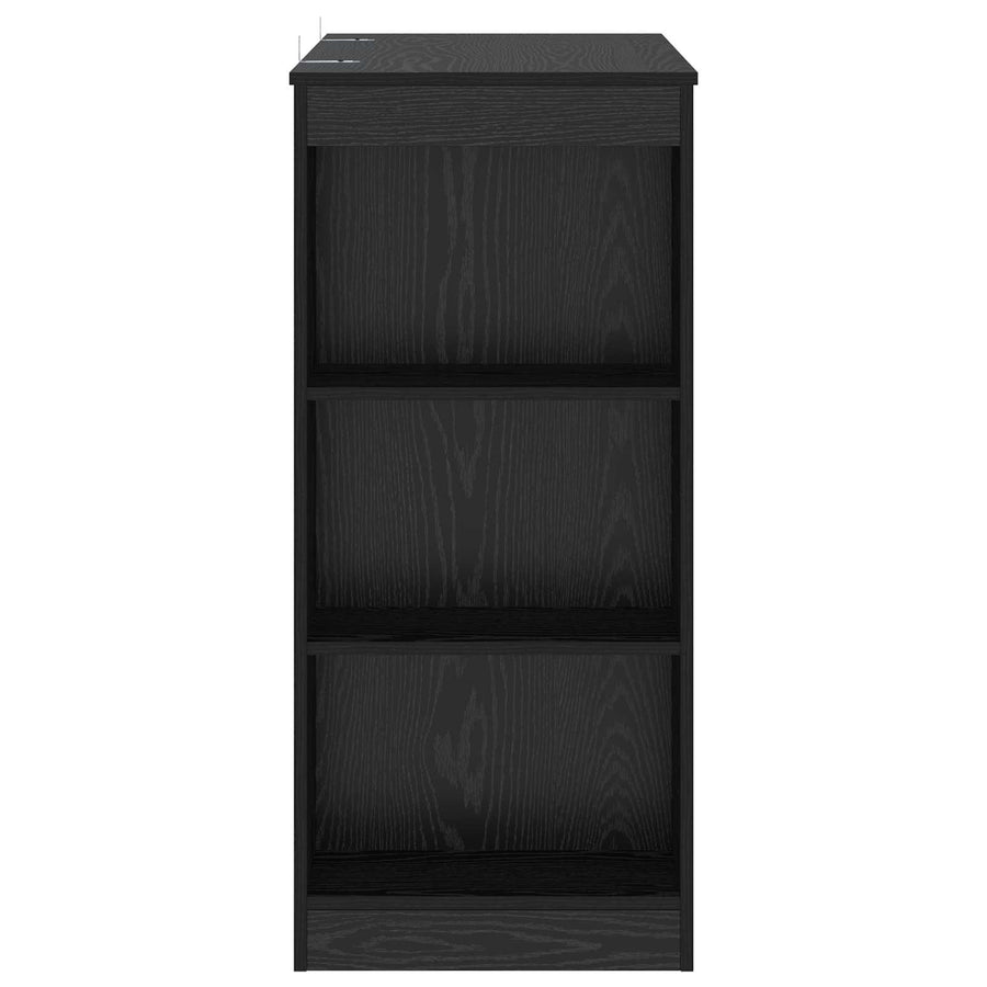 Bartafel 95 x 47 x 103,5 cm Bewerkt hout Zwart eiken