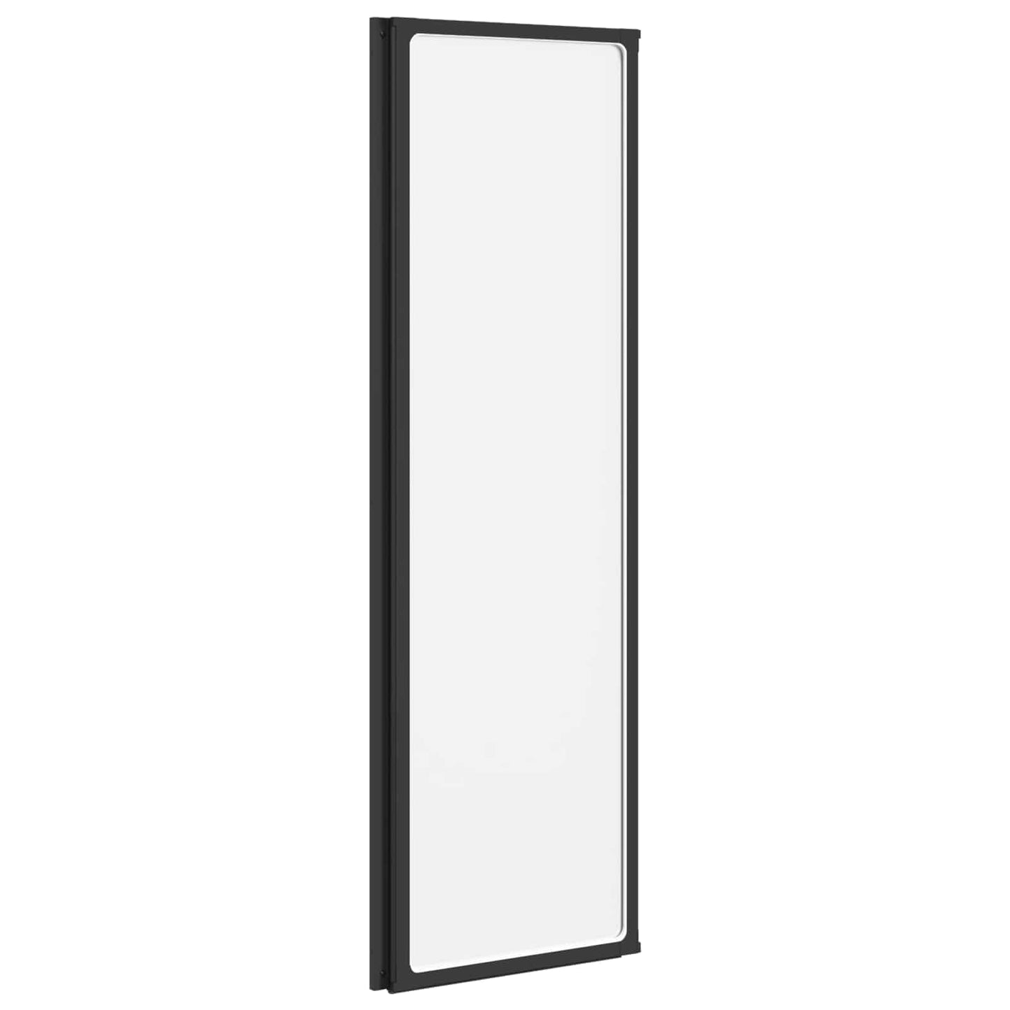 Opvouwbare Douchescherm Zwart en Volle Frost 132 x 2 x 140 cm