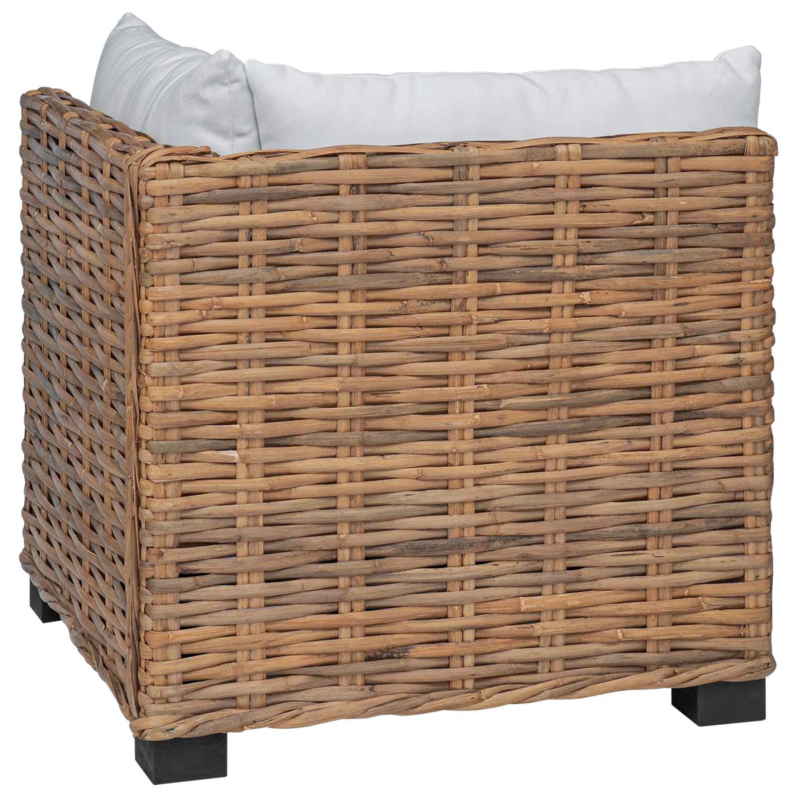 Hoekbank met kussens GENDT Natuurlijk rattan Naturel