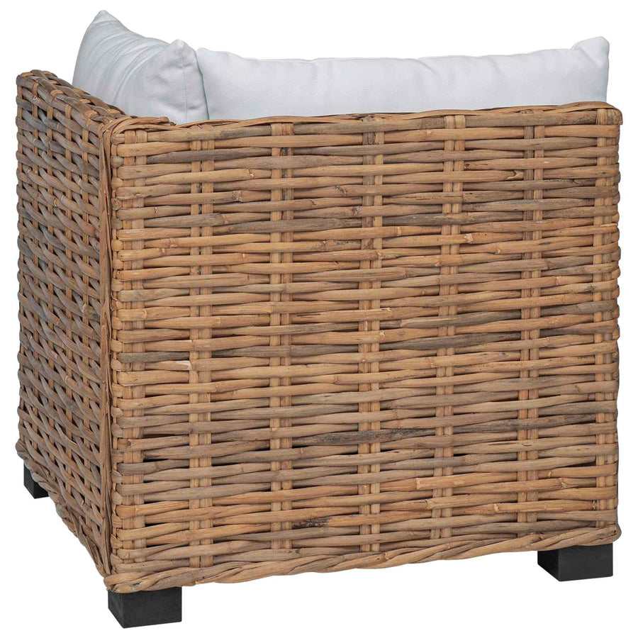 Hoekbank met kussens GENDT Natuurlijk rattan Naturel
