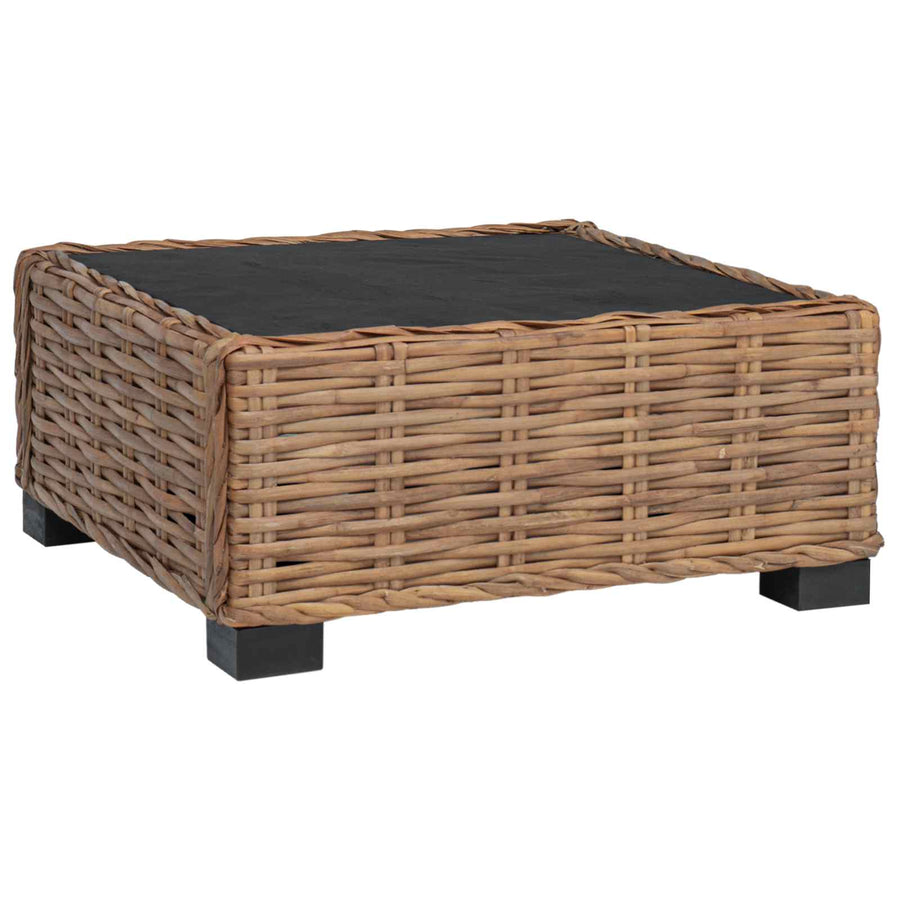 Voetensteun met Kussen GENDT Natuurlijk rattan Naturel