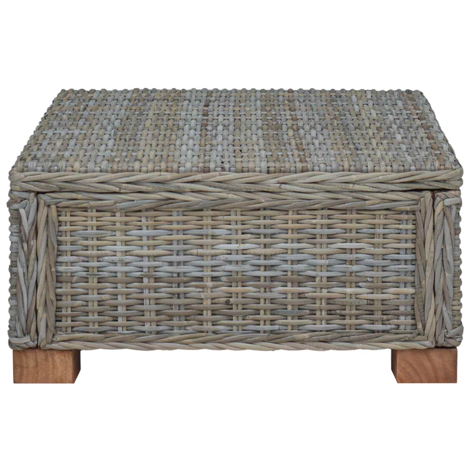 Salontafel GENDT Natuurlijk rattan Kubu grijs 67 x 60 x 30 cm