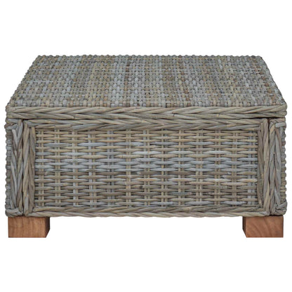 Salontafel GENDT Natuurlijk rattan Kubu grijs 67 x 60 x 30 cm