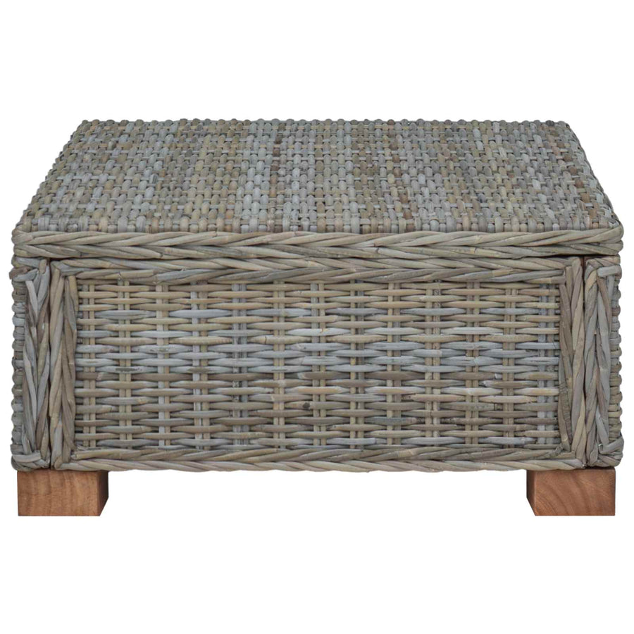 Salontafel GENDT Natuurlijk rattan Kubu grijs 67 x 60 x 30 cm