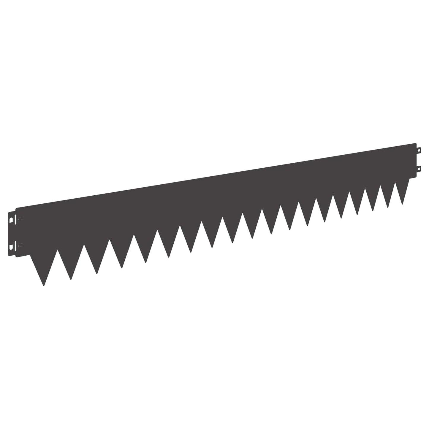 Tuinrand 20 pcs 103 x 15 cm metaal Zwart