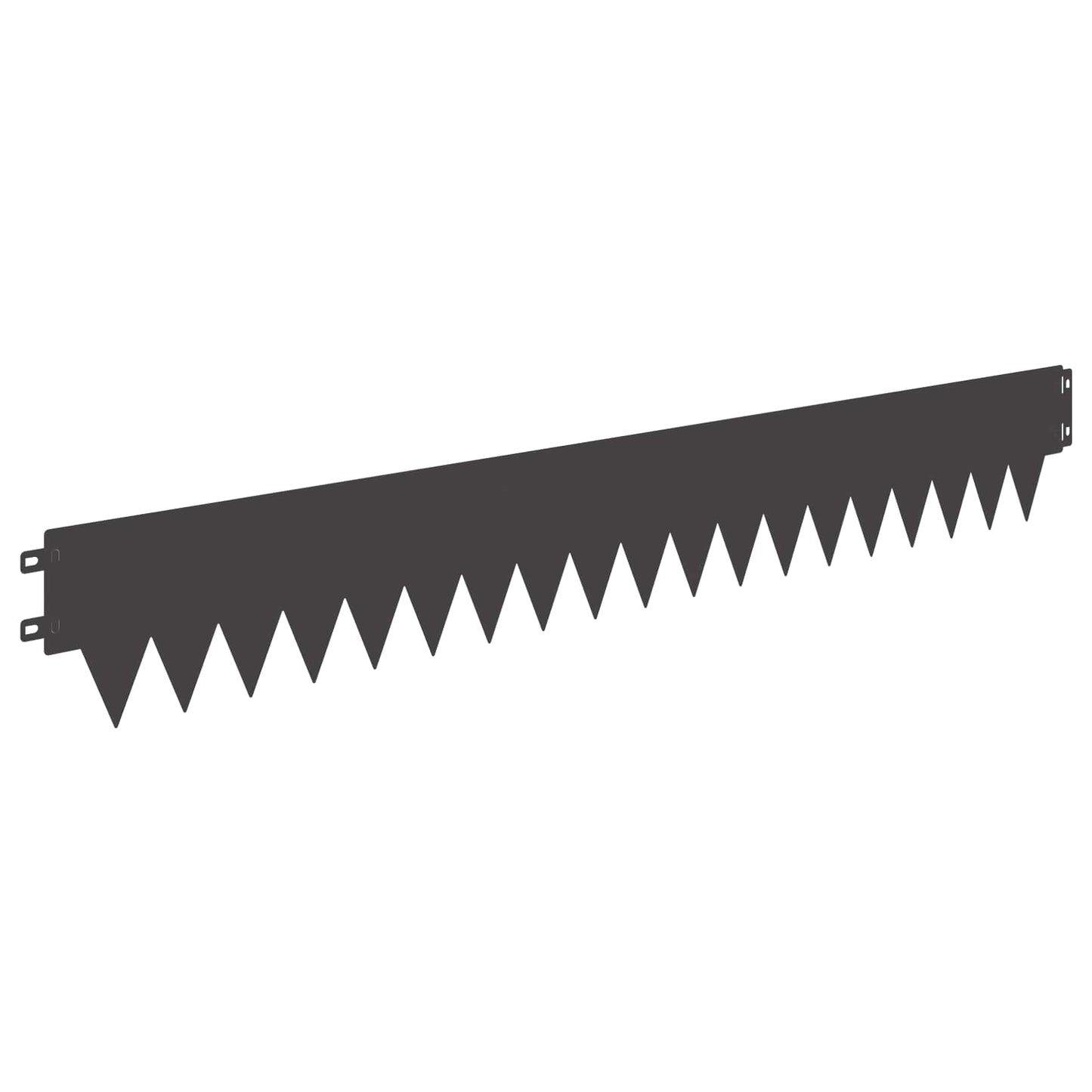 Tuinrand 20 pcs 103 x 15 cm metaal Zwart