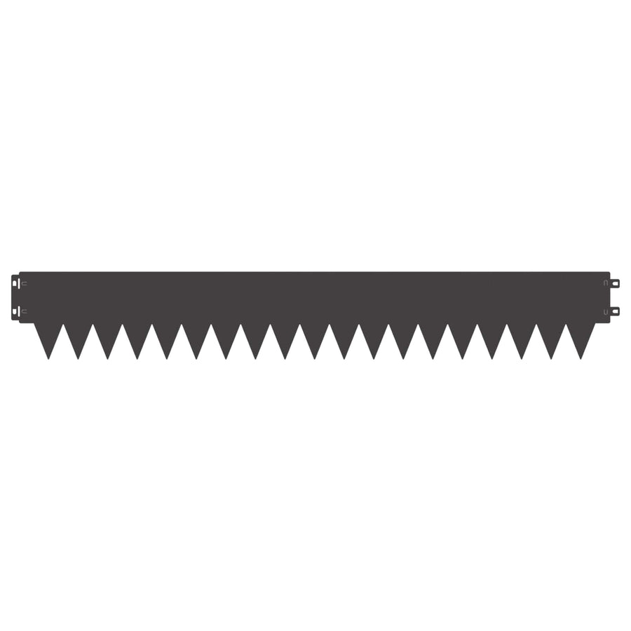 Tuinrand 20 pcs 103 x 15 cm metaal Zwart