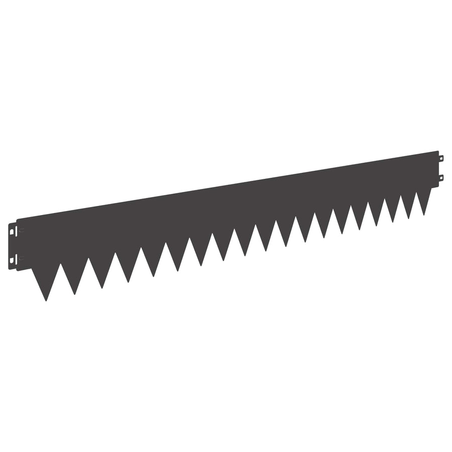 Tuinrand 30 pcs 103 x 15 cm metaal Zwart
