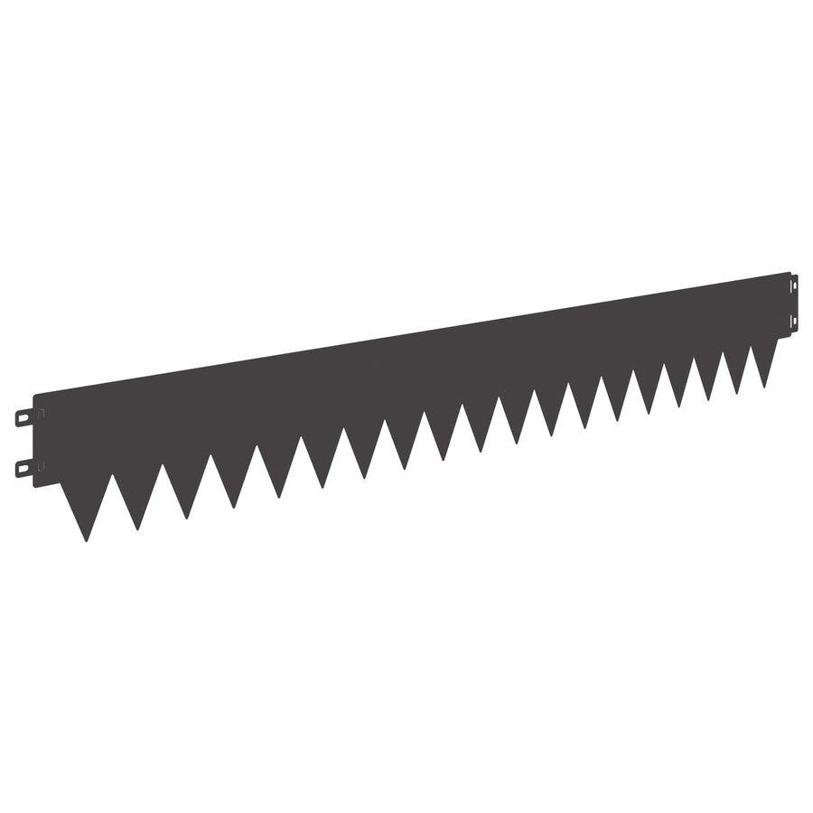 Tuinrand 30 pcs 103 x 15 cm metaal Zwart