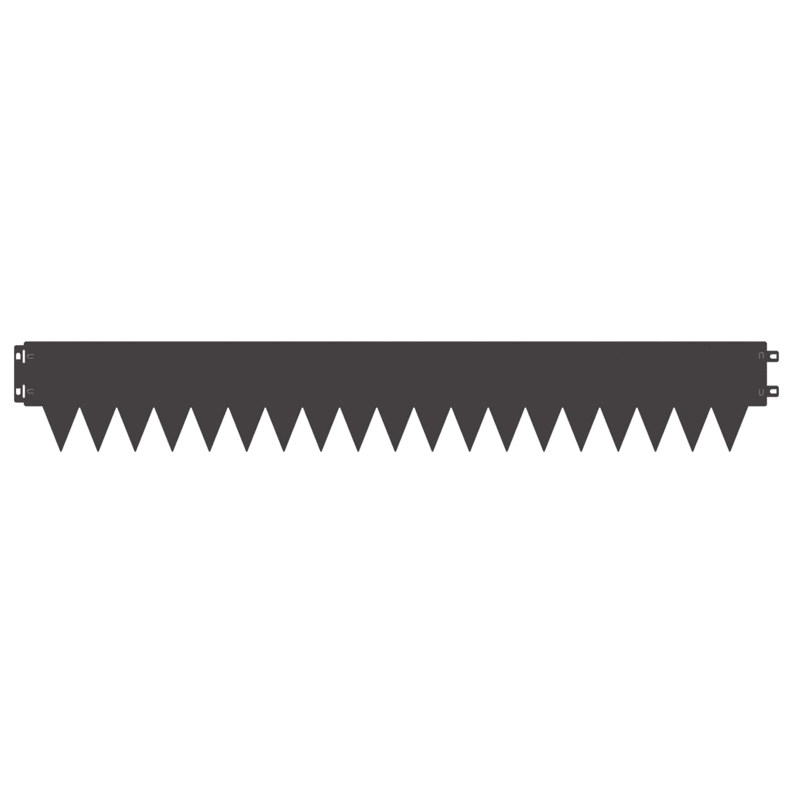Tuinrand 30 pcs 103 x 15 cm metaal Zwart