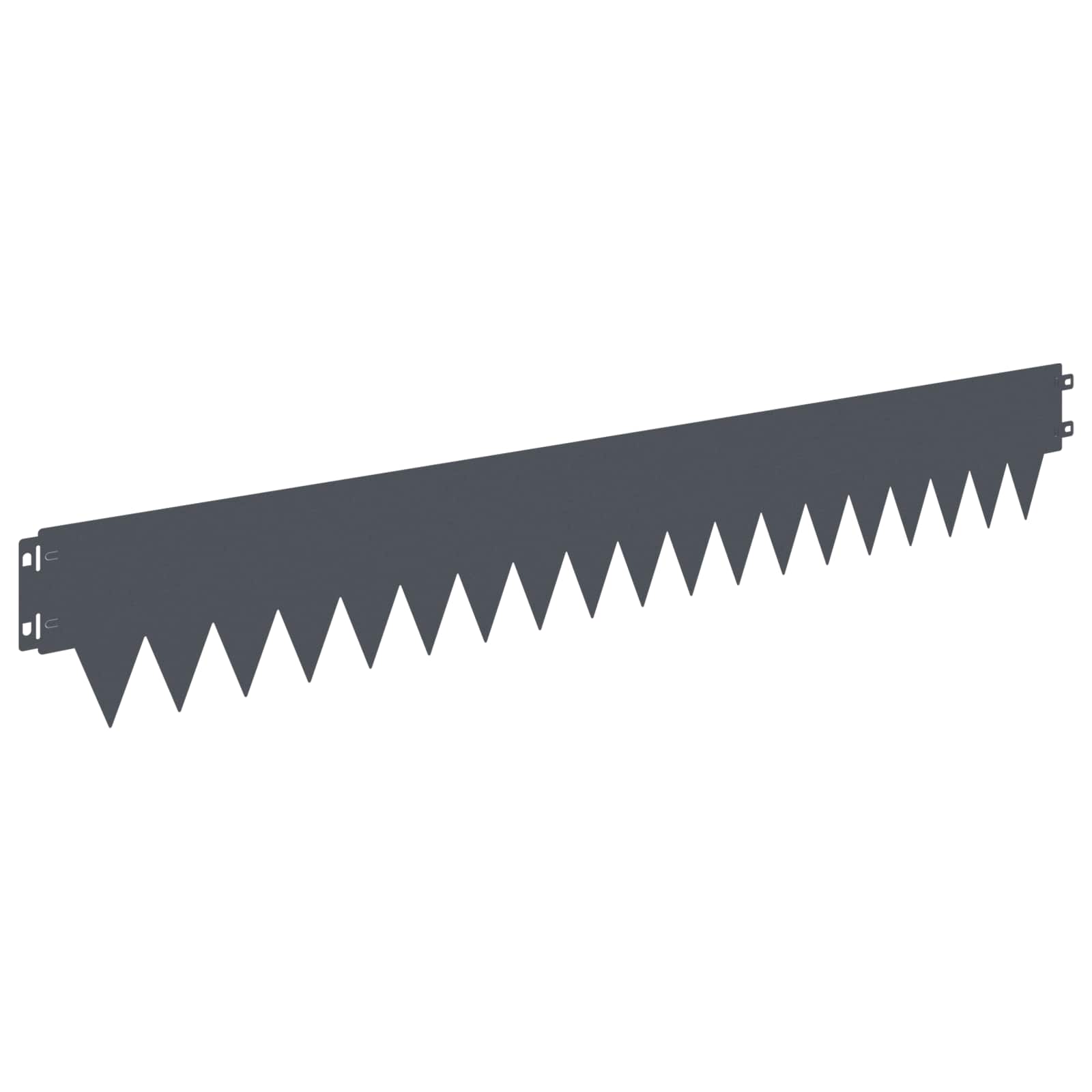 Tuinrand 10 pcs 103 x 15 cm metaal Antracietkleurig