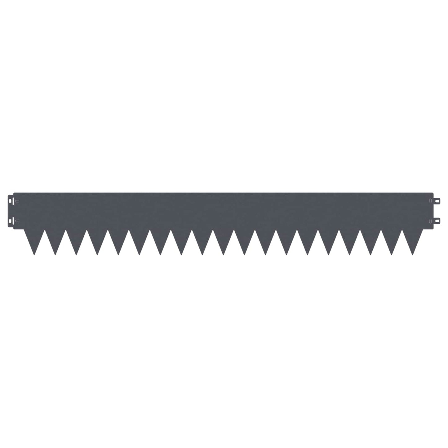 Tuinrand 10 pcs 103 x 15 cm metaal Antracietkleurig