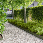Tuinrand 20 stuks 103x15 cm metaal olijfgroen