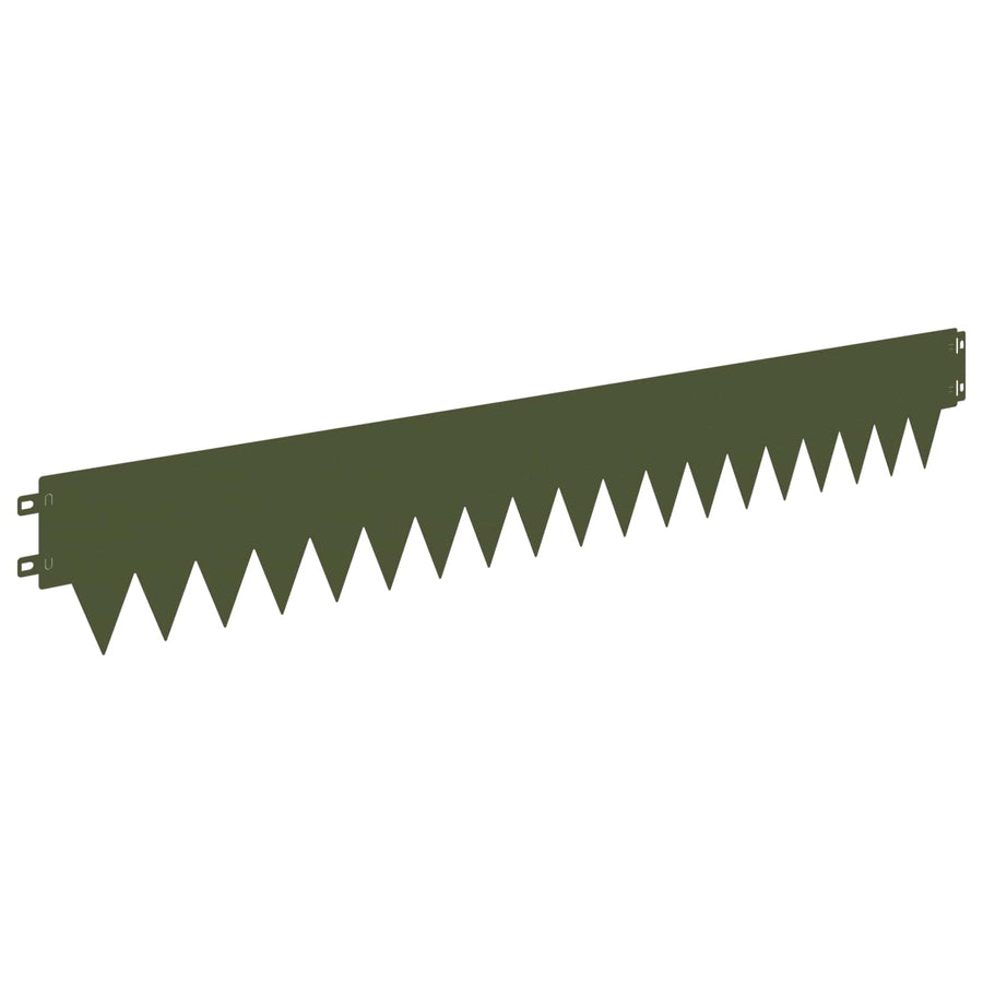Tuinrand 30 pcs 103 x 15 cm metaal Olijfgroen