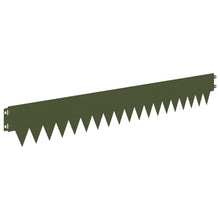 Tuinrand 50 pcs 103 x 15 cm metaal Olijfgroen