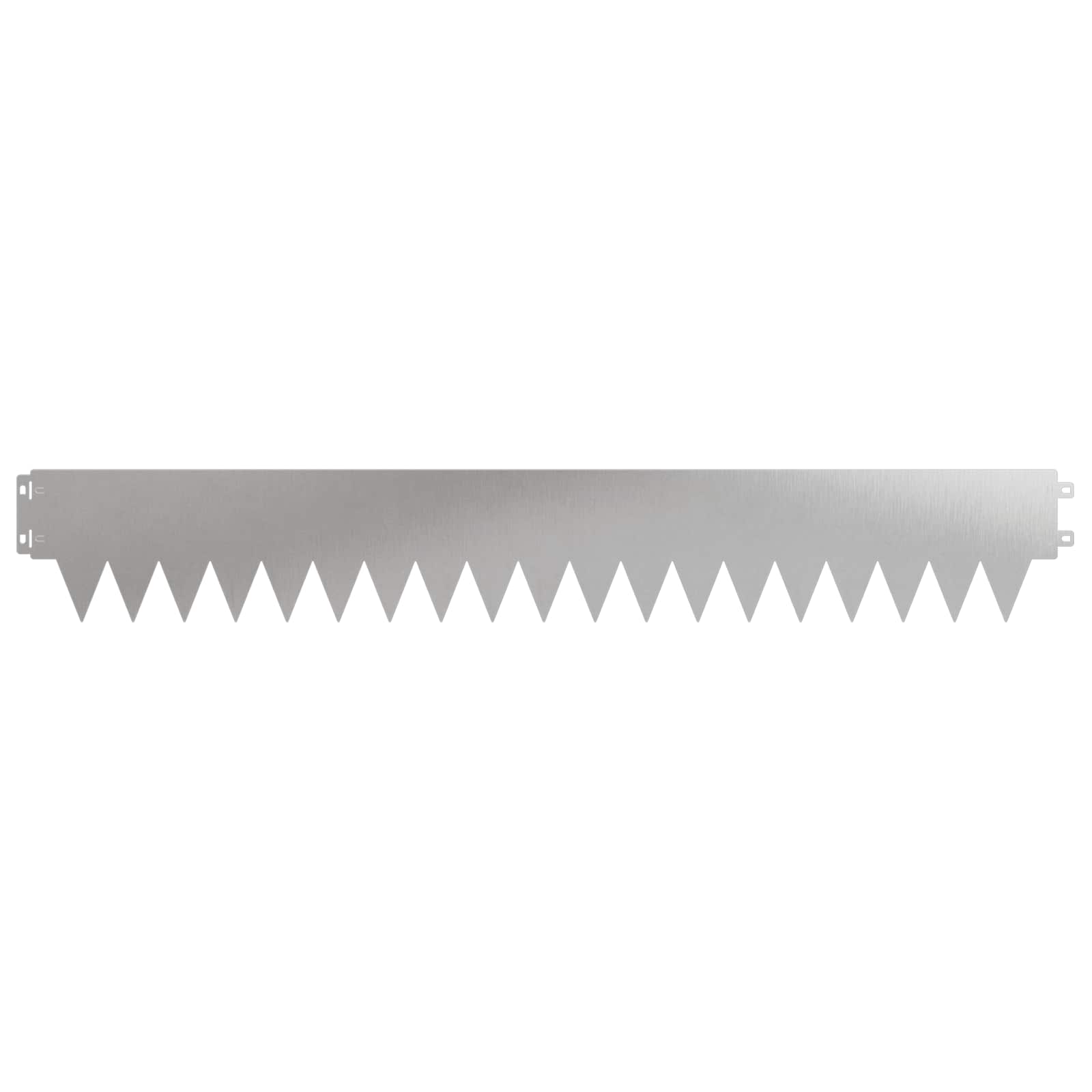 Tuinrand 10 pcs 103 x 15 cm metaal Zilverkleurig