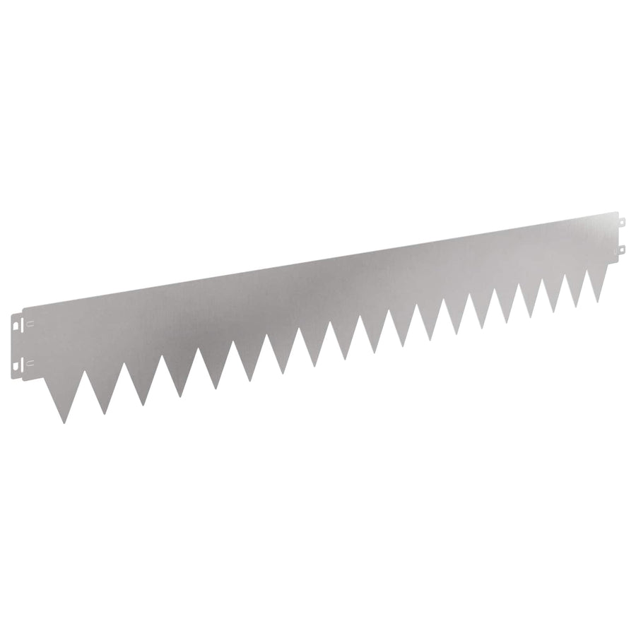 Tuinrand 20 pcs 103 x 15 cm metaal Zilverkleurig