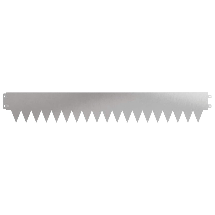 Tuinrand 30 pcs 103 x 15 cm metaal Zilverkleurig