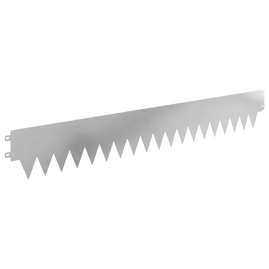 Tuinrand 20 pcs 103 x 15 cm metaal Zilverkleurig
