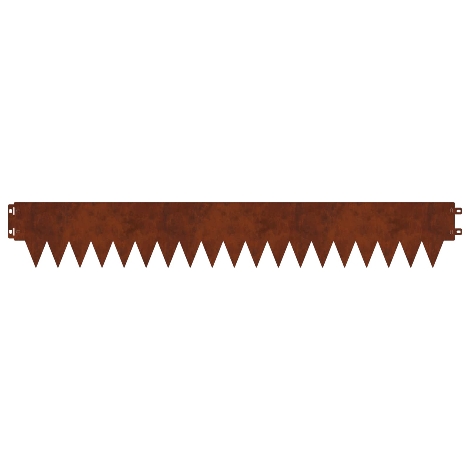 Tuinrand 20 pcs 103 x 15 cm metaal Roestig