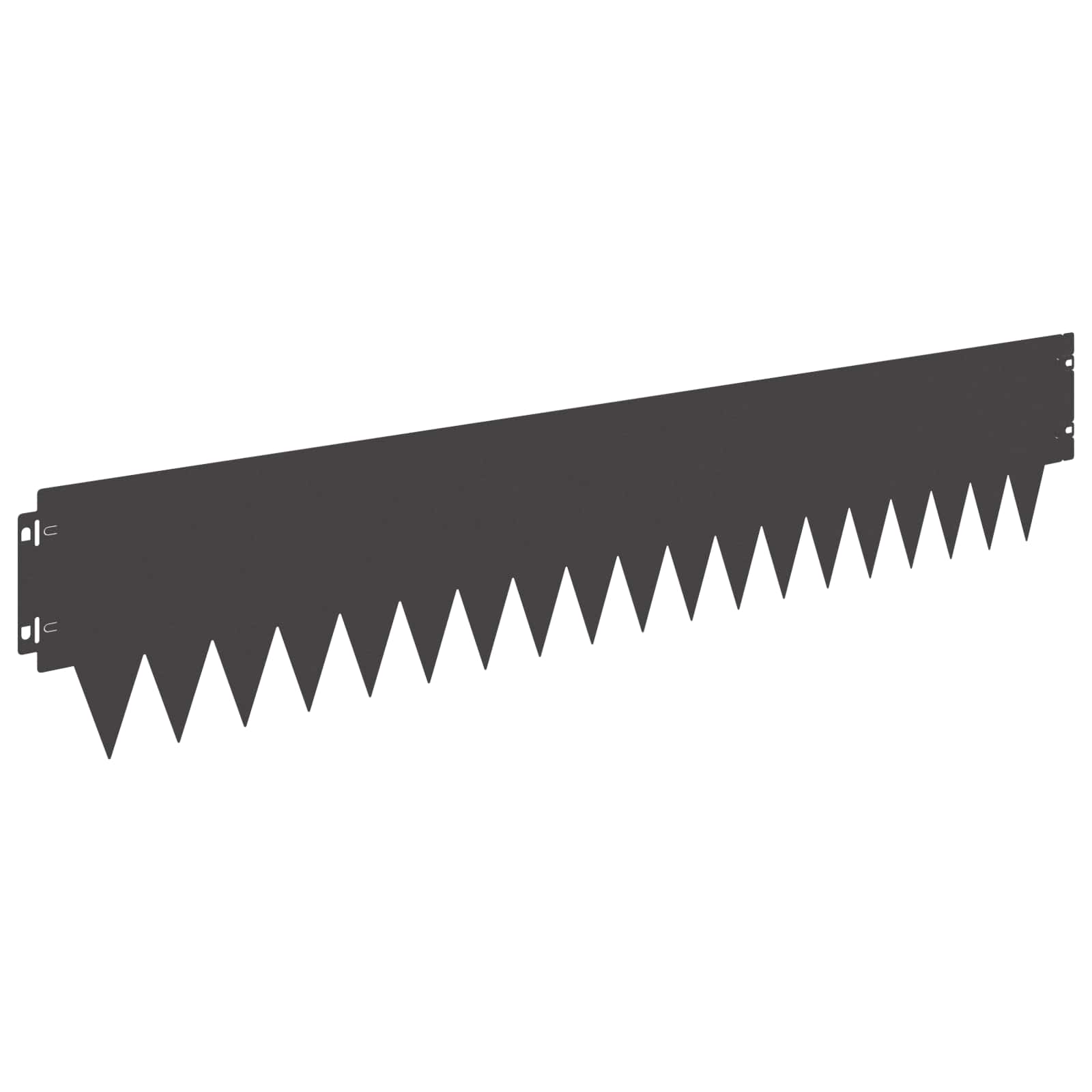 Tuinrand 10 pcs 103 x 20 cm metaal Zwart