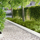 Tuinrand 20 stuks metaal 103x20 cm wit