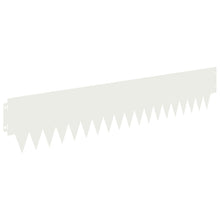 Tuinrand 20 pcs 103 x 20 cm metaal Wit