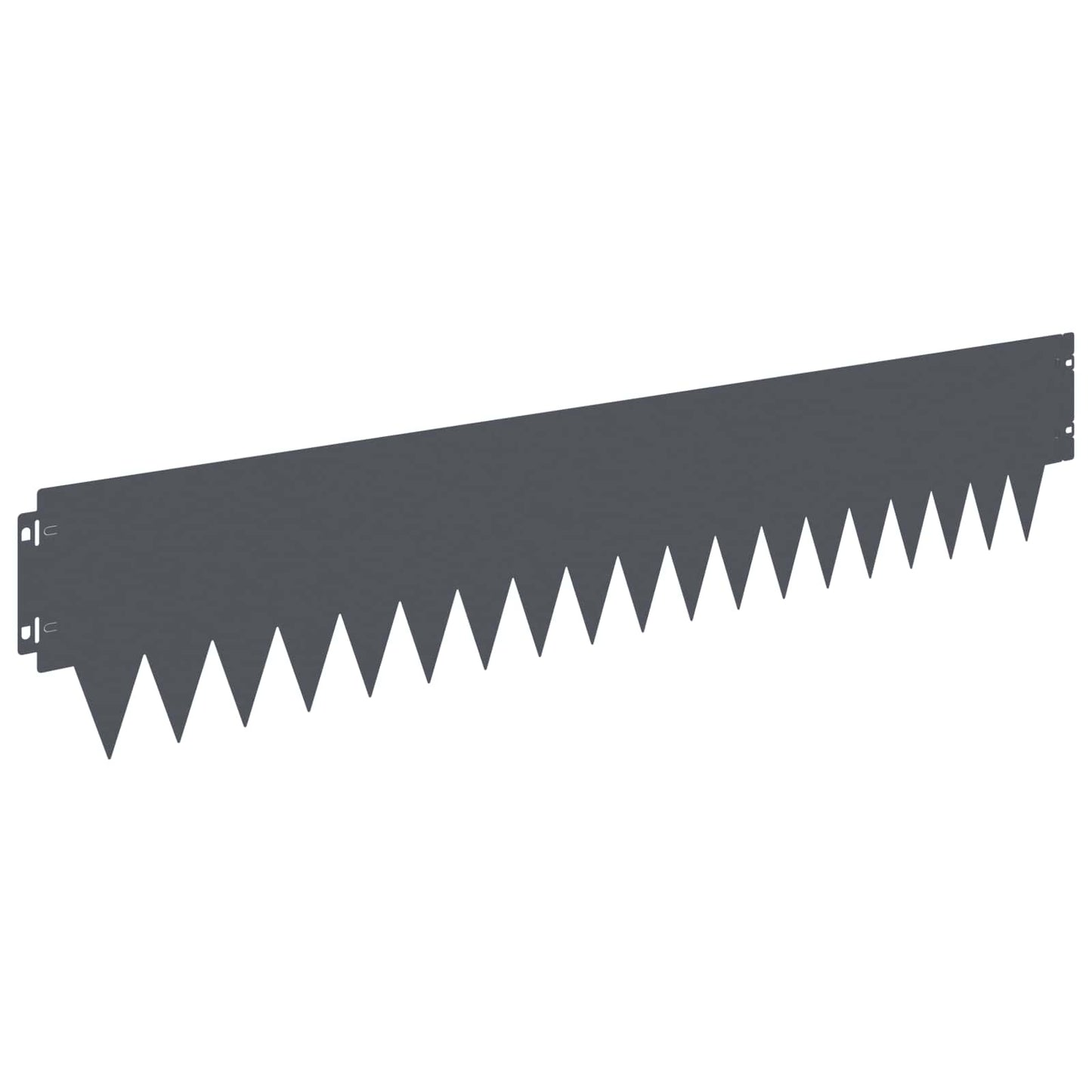 Tuinrand 10 pcs 103 x 20 cm metaal Antracietkleurig