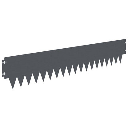 Tuinrand 30 pcs 103 x 20 cm metaal Antracietkleurig
