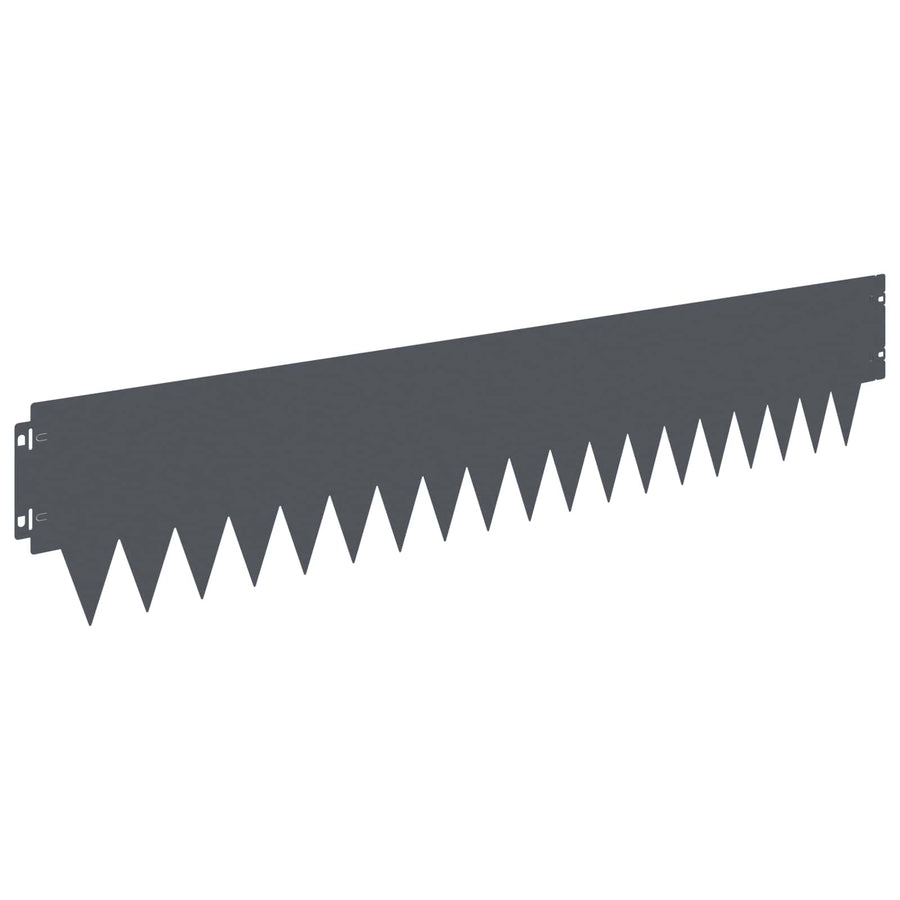 Tuinrand 30 pcs 103 x 20 cm metaal Antracietkleurig