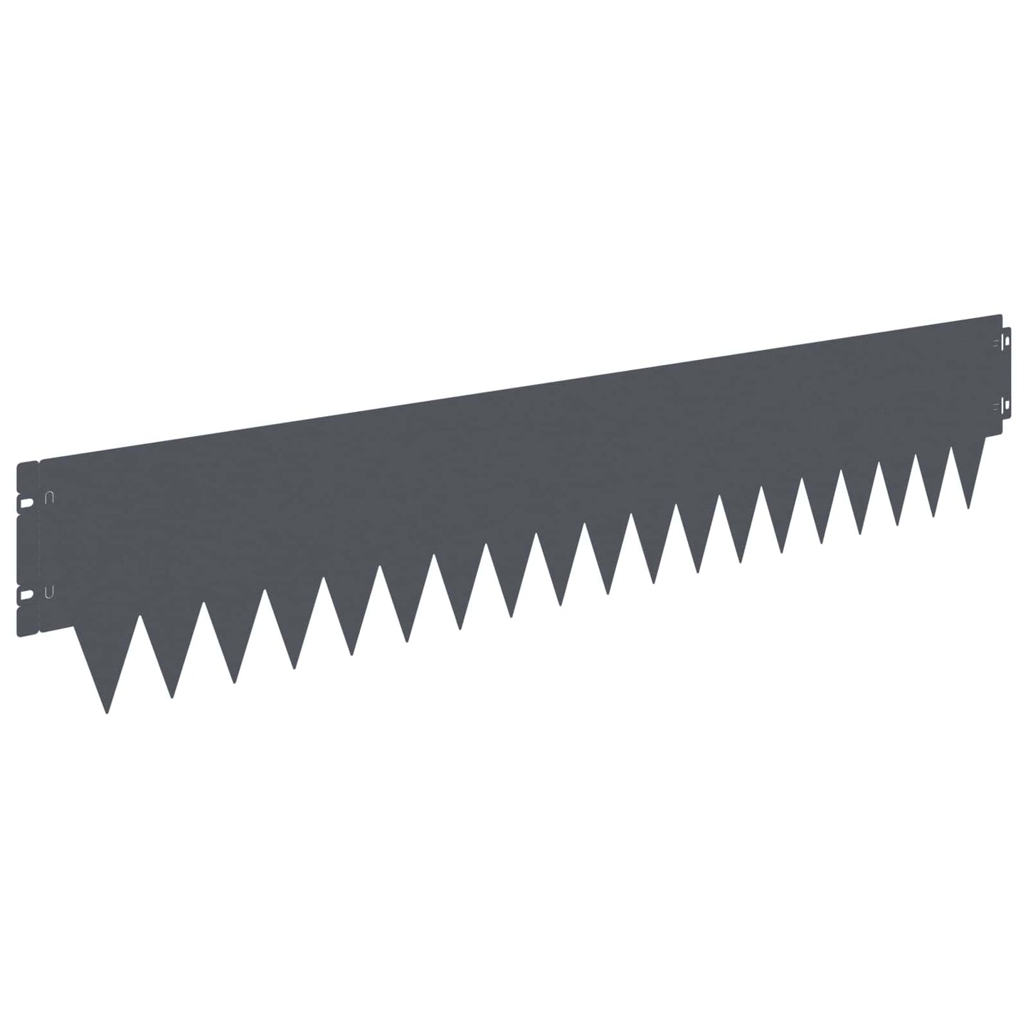 Tuinrand 30 pcs 103 x 20 cm metaal Antracietkleurig