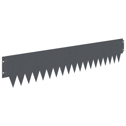 Tuinrand 30 pcs 103 x 20 cm metaal Antracietkleurig