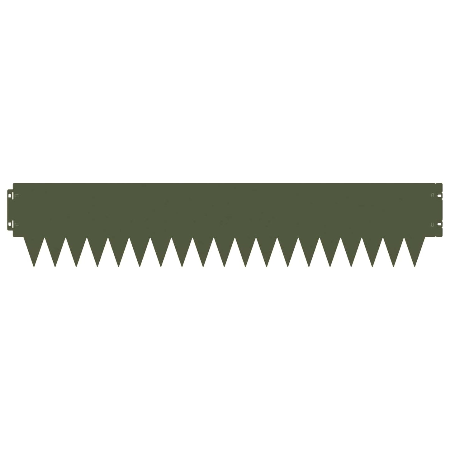 Tuinrand 30 pcs 103 x 20 cm metaal Olijfgroen