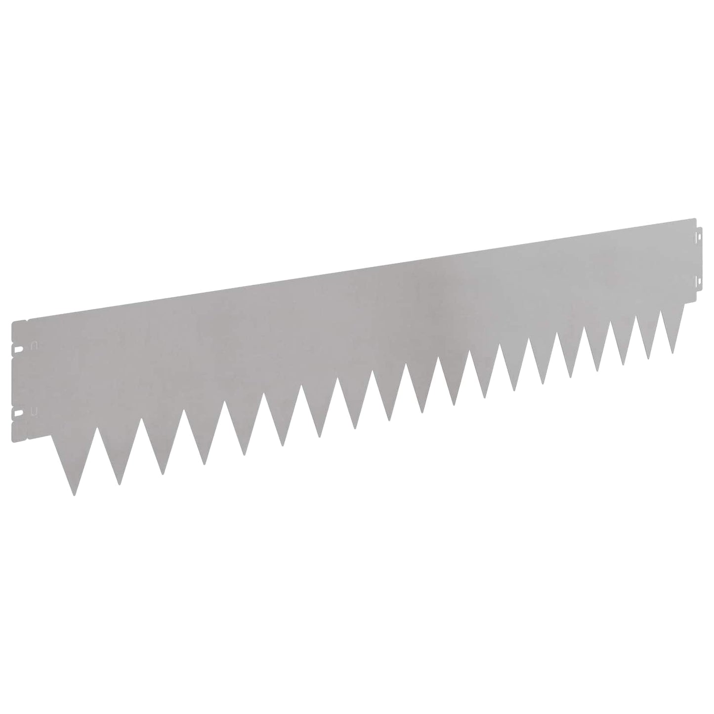 Tuinrand 10 pcs 103 x 20 cm metaal Zilverkleurig