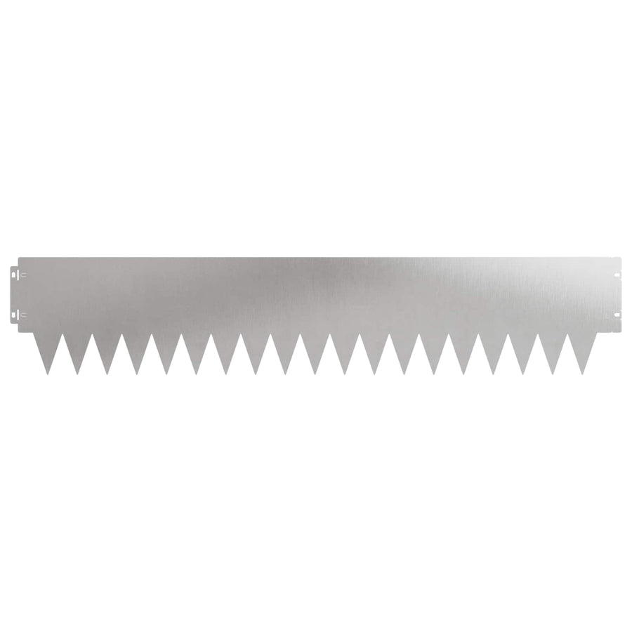 Tuinrand 20 pcs 103 x 20 cm metaal Zilverkleurig