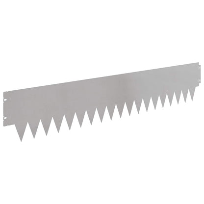 Tuinrand 30 pcs 103 x 20 cm metaal Zilverkleurig