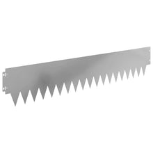 Tuinrand 20 pcs 103 x 20 cm metaal Zilverkleurig