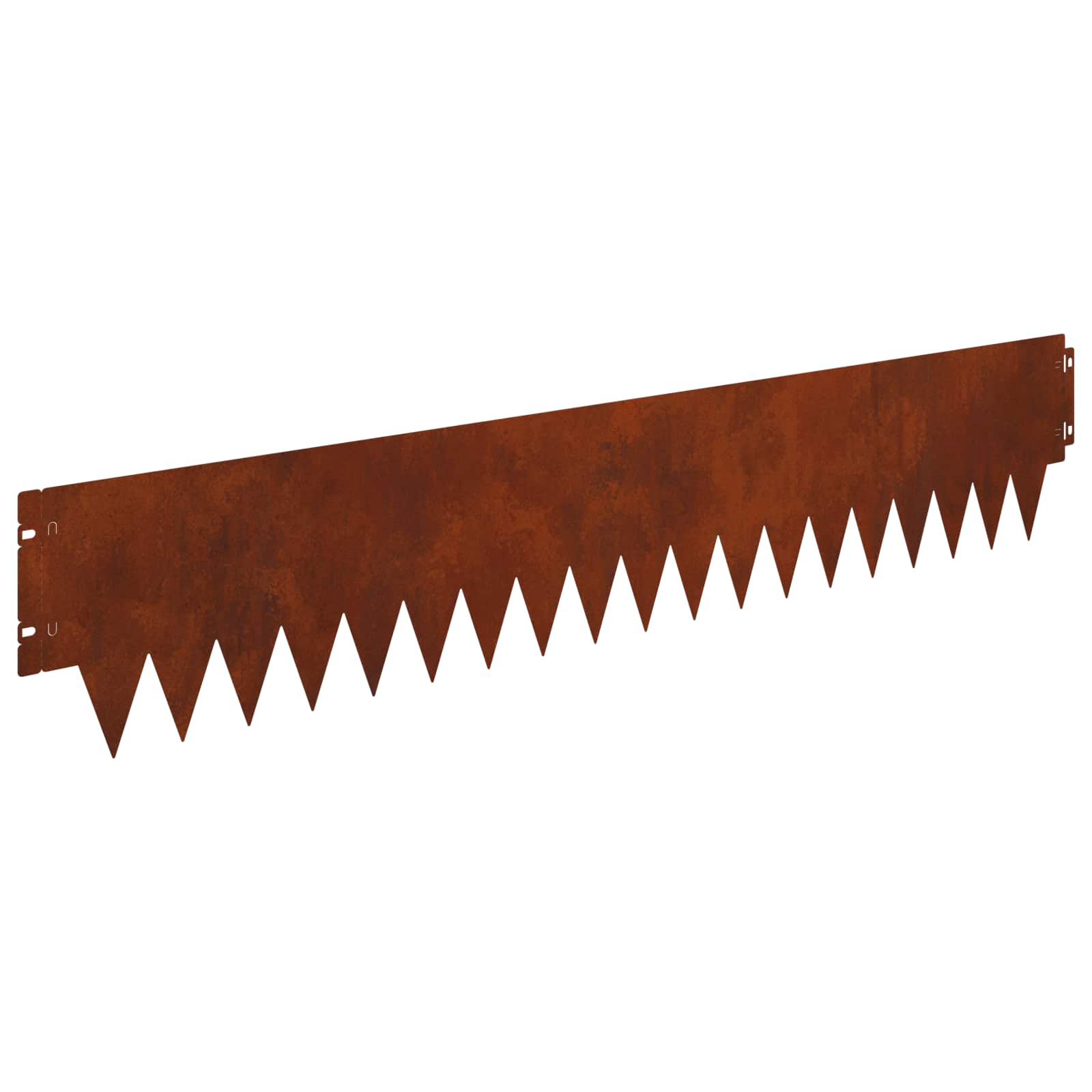 Tuinrand 10 pcs 103 x 20 cm metaal Roestig